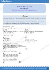 Đề thi giữa kì 1 Toán 6 - Đề số 9